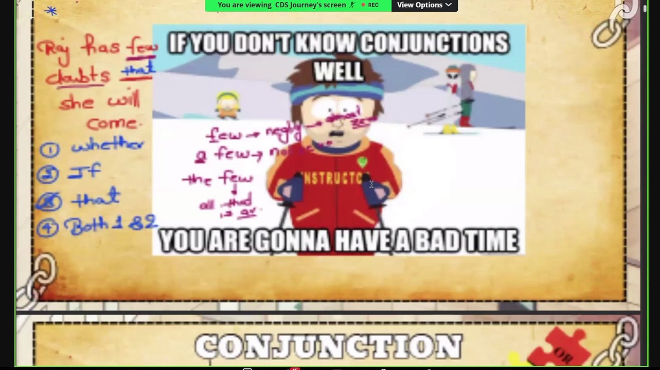 Conjunction Part 3 | CDS Journey WHISKEY OTA BATCH (CDS-1 2025) | Classes from Paid Batch | CDS Journey