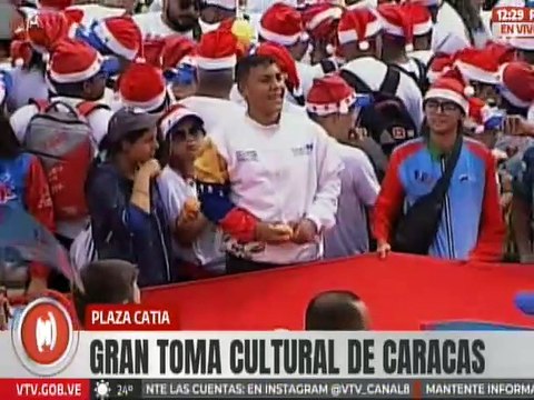 Habitantes de la parroquia Sucre celebran con alegría la toma cultural de Caracas