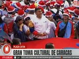Habitantes de la parroquia Sucre celebran con alegría la toma cultural de Caracas