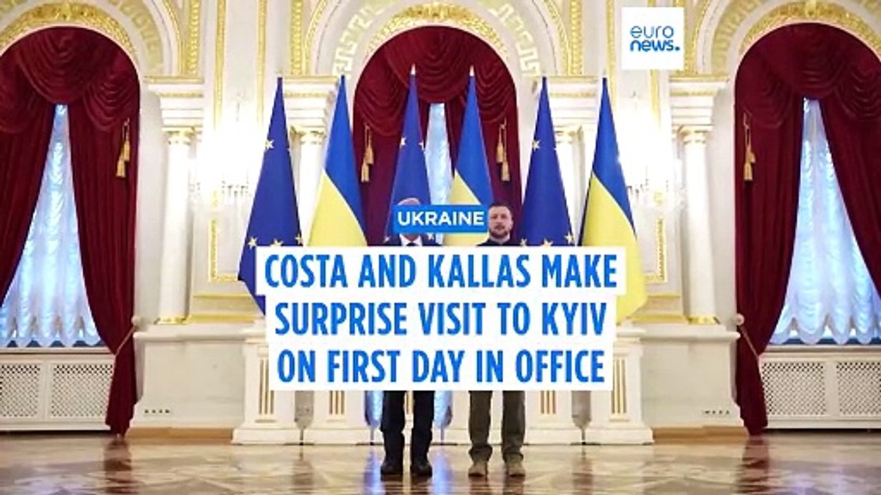 Top EU officials visiting Ukraine promise more sanctions against Russia