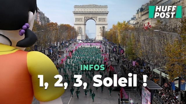 Squid Game sur les Champs-Élysées pour Inoxtag, Maghla et Just Riad