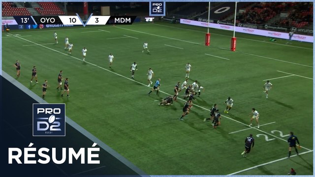 PRO D2 Saison 2024-2025 J12 - Résumé Oyonnax Rugby - Stade Montois Rugby