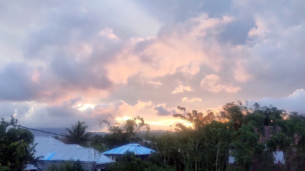 Sunset sky lights