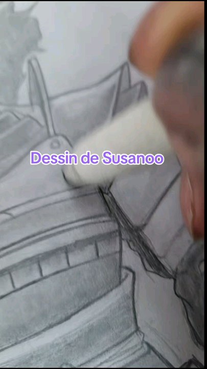 Dessin de Susanoo en armure