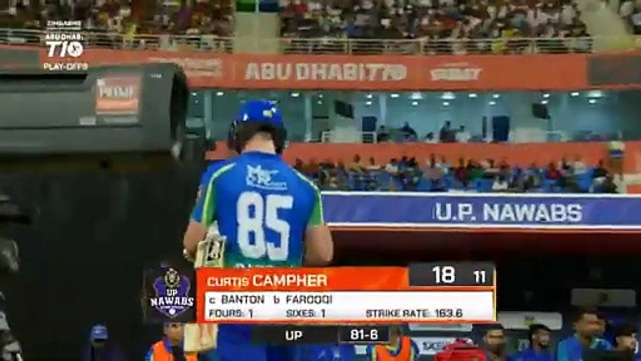 2024 Abu Dhabi T10 I Eliminator 1 Highlights_ UP Nawabs vs Delhi Bulls _ Season 8