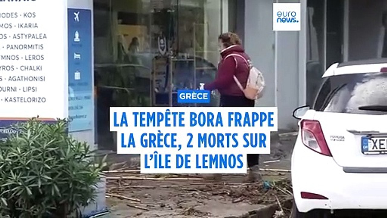 Tempête Bora : deux morts sur l’île grecque de Lemnos, inondations à Rhodes
