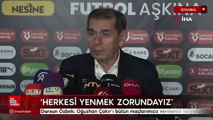 Dursun Özbek: Oğuzhan Çakır’ı bütün maçlarımıza vermenizi istiyorum