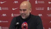 Pep Guardiola responds to ‘sacked in the morning’ chants following Man City’s defeat to Liverpool