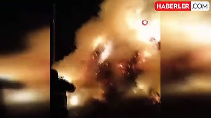 Iğdır'da 300 Balya Ot Yandı