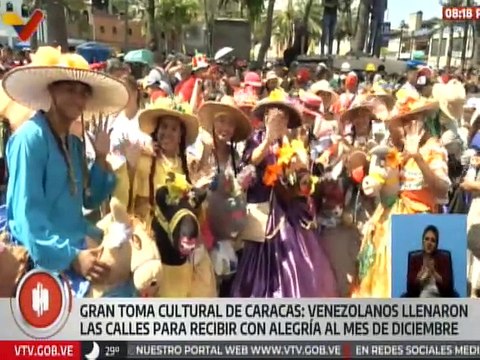 Pueblo venezolano disfruta de la “Gran Toma Cultural de Caracas”