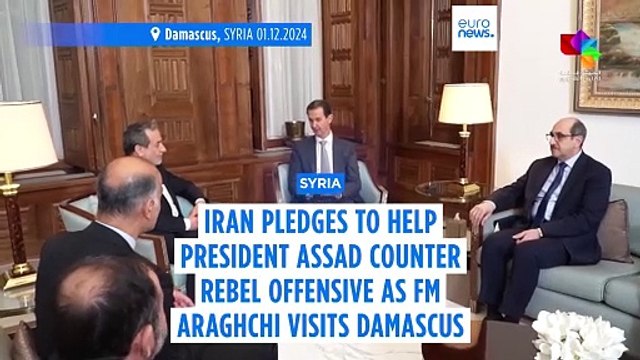 Iran FM visits Assad in Damascus, pledges support in countering surprise offensive