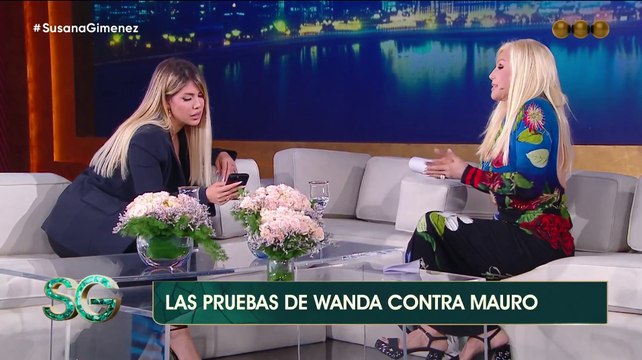 Wanda Nara le mostró los chats a Susana Giménez