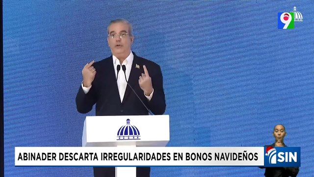 Abinader compara diferencias entre el Bono Navideño y cajas en pasadas gestiones | Emisión Estelar SIN