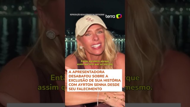 Adriane Galisteu se emociona ao falar de polêmica com série sobre Senna: 'Vivi essa história'