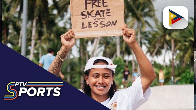 Margielyn Didal, nagsagawa ng free skateboarding lesson sa Siargao
