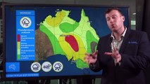Severe storms for central Australia, returning to the east