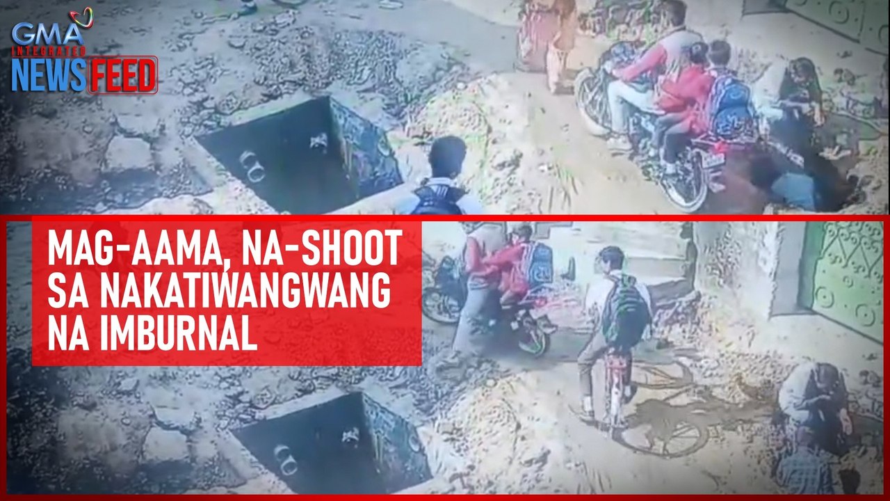Mag-aama, na-shoot sa nakatiwangwang na imburnal | GMA Integrated Newsfeed