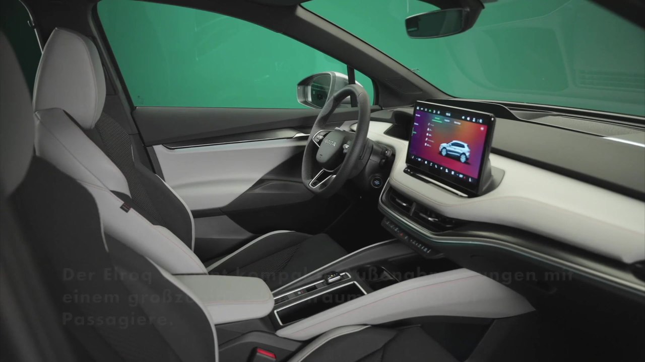 Skoda Elroq - Das Interieurdesign - Raum, Einfachheit, klare Linien und intuitive Bedienung bestimmen das Bild