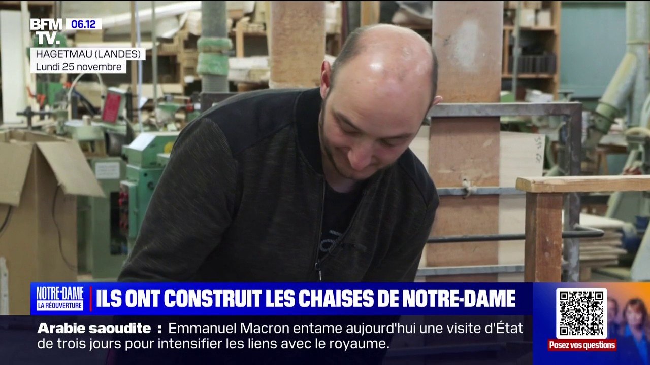 Artisans, designeuse… Ils ont construit les chaises de la cathédrale Notre-Dame