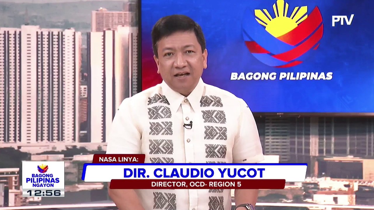 Panayam kay OCD-Region 5 Director Dir. Claudio Yucot kaungay sa pagbaha sa Bicol Region dahil sa shear line at update sa lahar advisory sa probinsya ng Albay