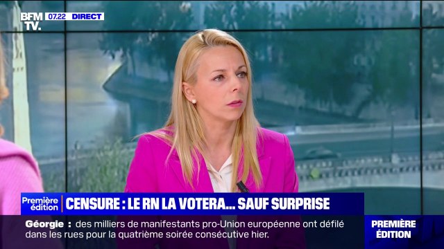 On ne peut pas aller plus bas : Edwige Diaz affirme que le RN censura Michel Barnier si le gouvernement ne respecte pas quatre lignes rouges sur le budget