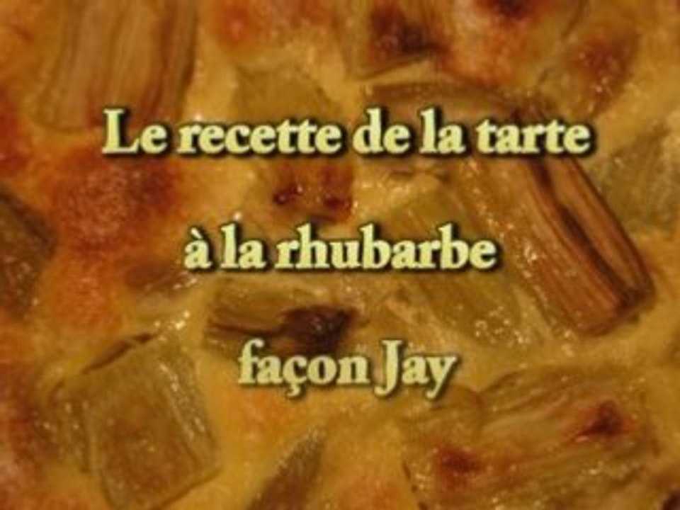 Recette de tarte à rhubarbe