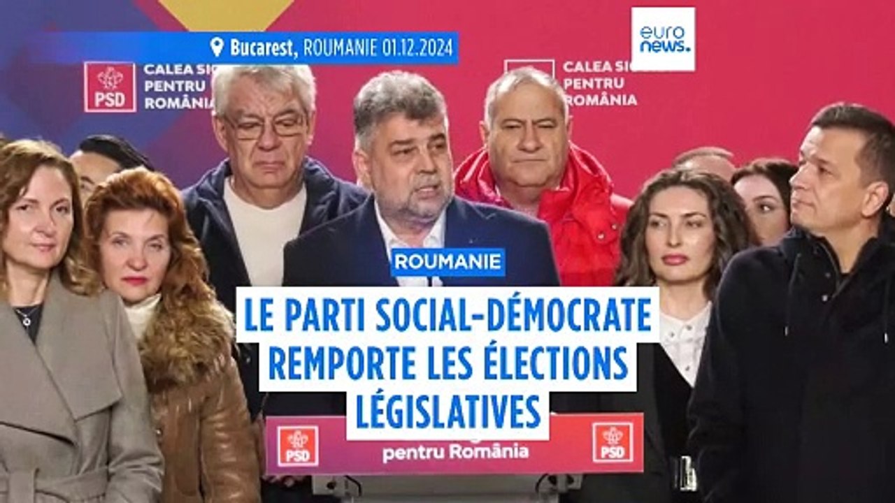 Le parti social-démocrate remporte les élections législatives en Roumanie