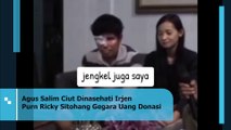 Agus Salim Ciut Dinasehati Irjen Purn Ricky Sitohang Gegara Uang Donasi