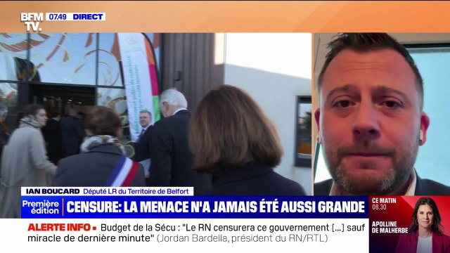 Michel Barnier bientôt censuré? Le député LR Ian Boucard ne voit pas ce qui le justifierait
