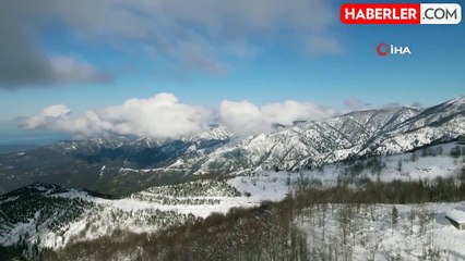 Handüzü Yaylası Beyaza Büründü, Kartpostallık Görüntüler Oluşturdu