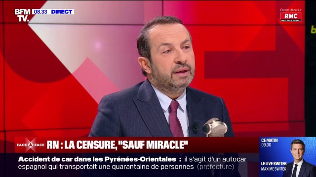 Menace de censure: pour Sébastien Chenu (RN), un miracle, ce serait un changement de ligne politique du gouvernement
