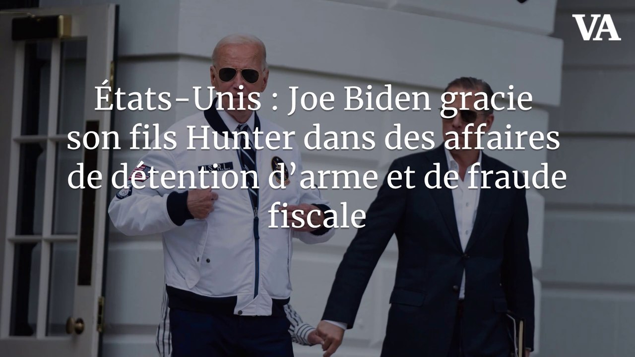 États-Unis : Joe Biden gracie son fils Hunter dans des affaires de détention d’arme et de fraude fiscale