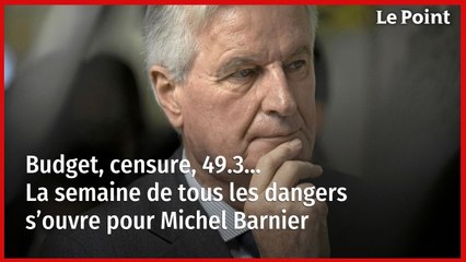 Budget, censure, 49.3… La semaine de tous les dangers s’ouvre pour Michel Barnier