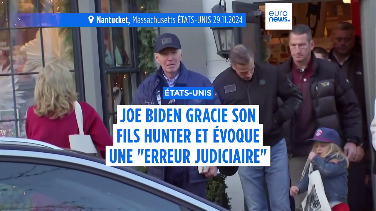 Joe Biden gracie son fils Hunter dans les dernières semaines de son mandat
