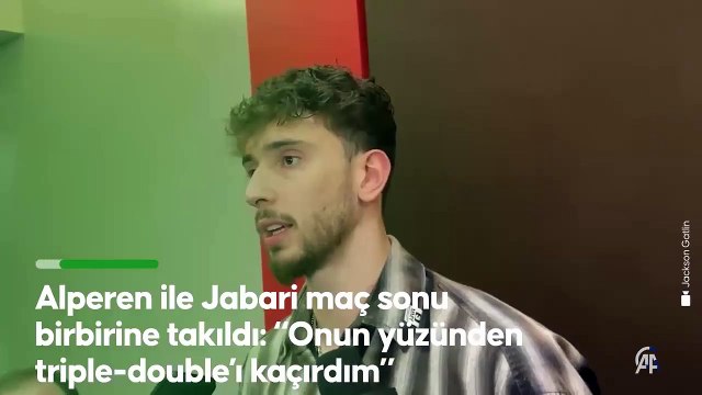 Alperen Şengün: Onun yüzünden triple-double kaçırdım