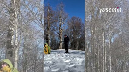 Karla oynarken gelen samimi evlilik teklifi! Beklenmedik bir anda...