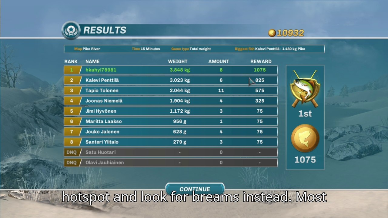 How to win challenge (#1 spot on regular basis) at Pike River in Ice Lakes | Ice Lakes