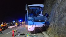Un autocar heurte une falaise dans les Pyrénées, 2 morts et des blessés