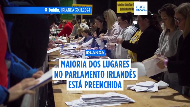 Maioria dos lugares no parlamento irlandês está preenchida, adivinham-se negociações difíceis para um governo de coligação
