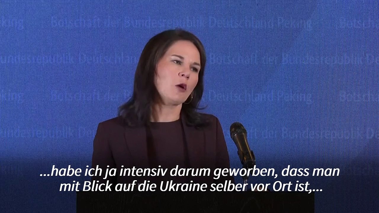 Baerbock: Ukraine 'zum Schutz der deutschen Sicherheit' unterstützen