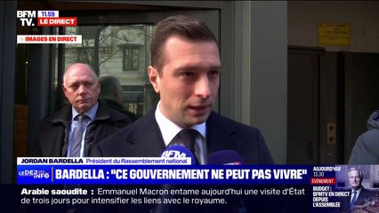 Jordan Bardella sur le budget: “Mes lignes rouges ne varieront pas”