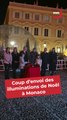 Le prince Albert II et la princesse Charlène, avec les jumeaux princiers, ont donné le coup d’envoi des illuminations