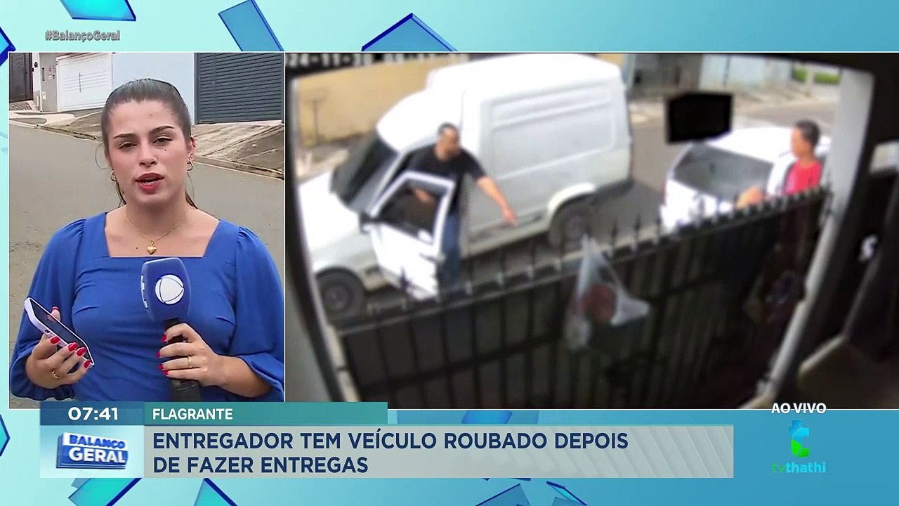 Entregador tem carro roubado durante entrega em Hortolândia