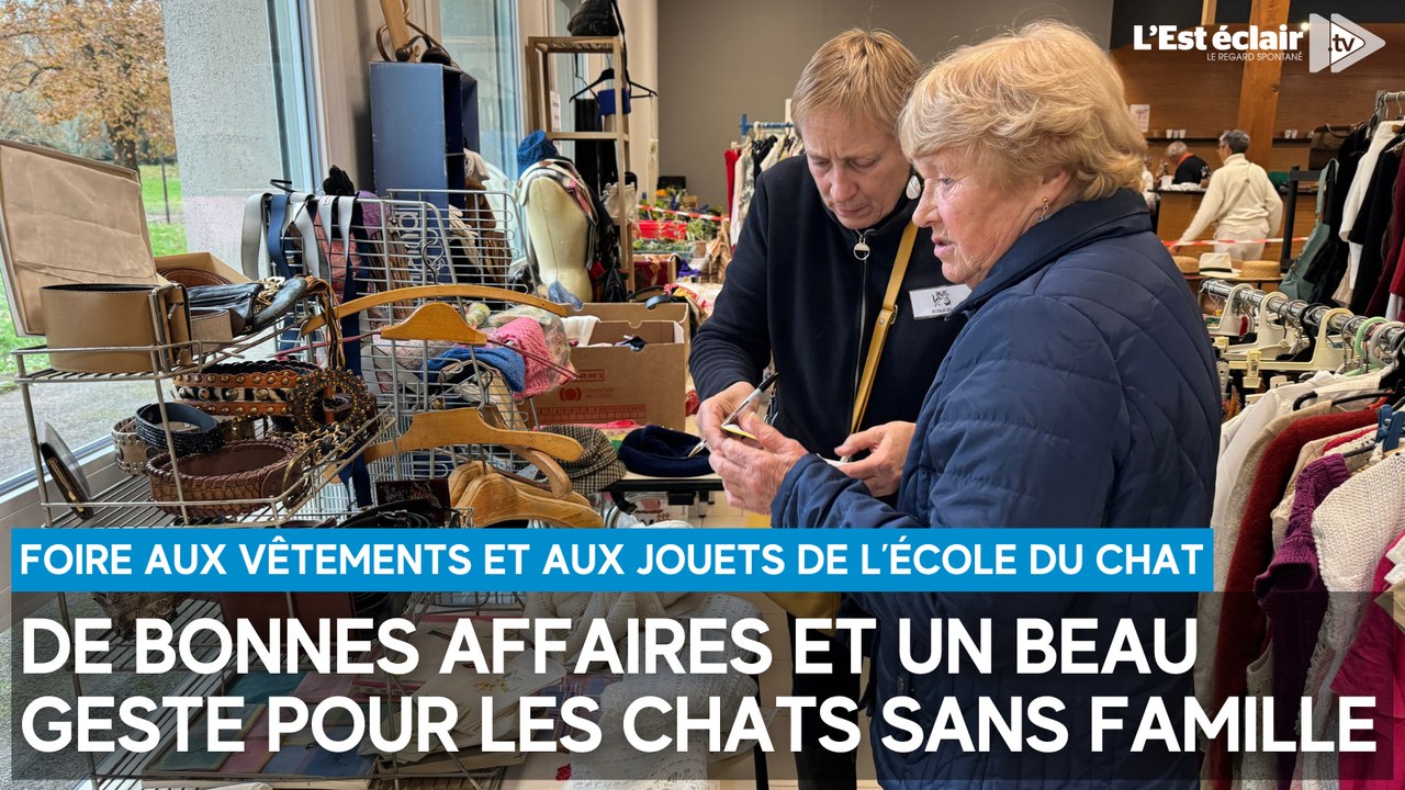 De bonnes affaires et un beau geste avec la Foire aux vêtements et aux jouets de l’École du chat