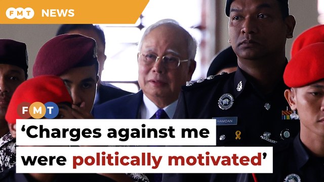 Charges politically motivated, rushed against me, says Najib