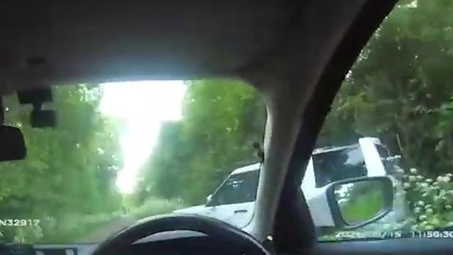 Dangerous driver crashes as police chase him for not wearing seatbelt