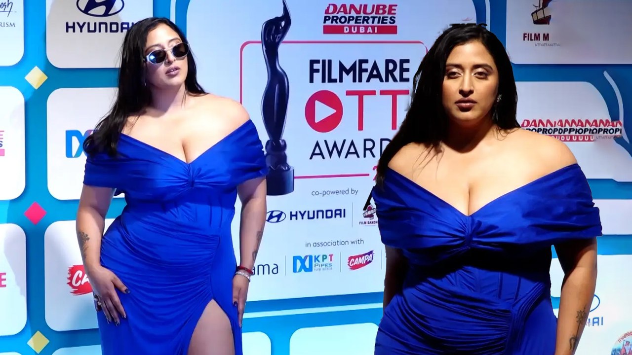 International Singer Raja Kumari' Dazzles The Evening At Filmfare OTT Awards In A Bold-Blue Outfit