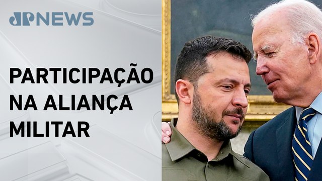 Zelensky pede a Biden que reúna apoio para adesão da Ucrânia à Otan