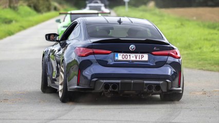 BMW M4 G82 with Decat Valvetronic Exhaust - LOUD Accelerations !