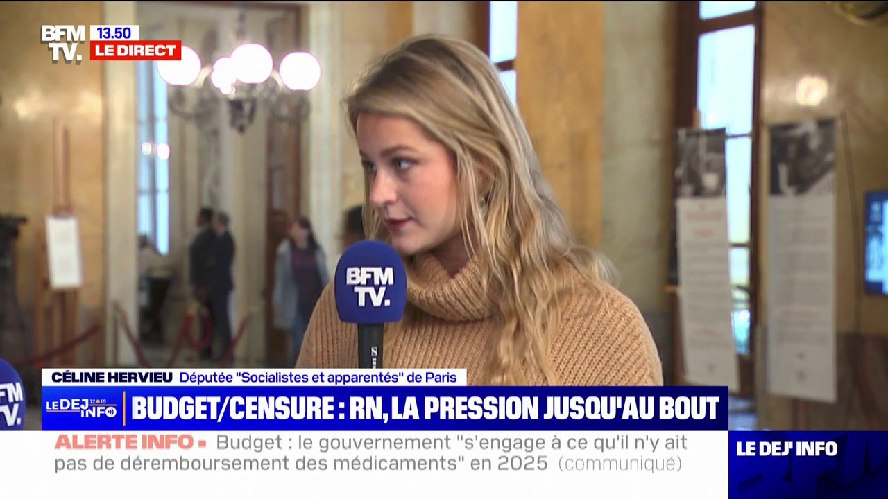 Censure de Michel Barnier: "Le gouvernement accepte de discuter avec l'extrême droite et ferme la porte aux négociations avec le NFP", regrette Céline Hervieu, députée socialiste